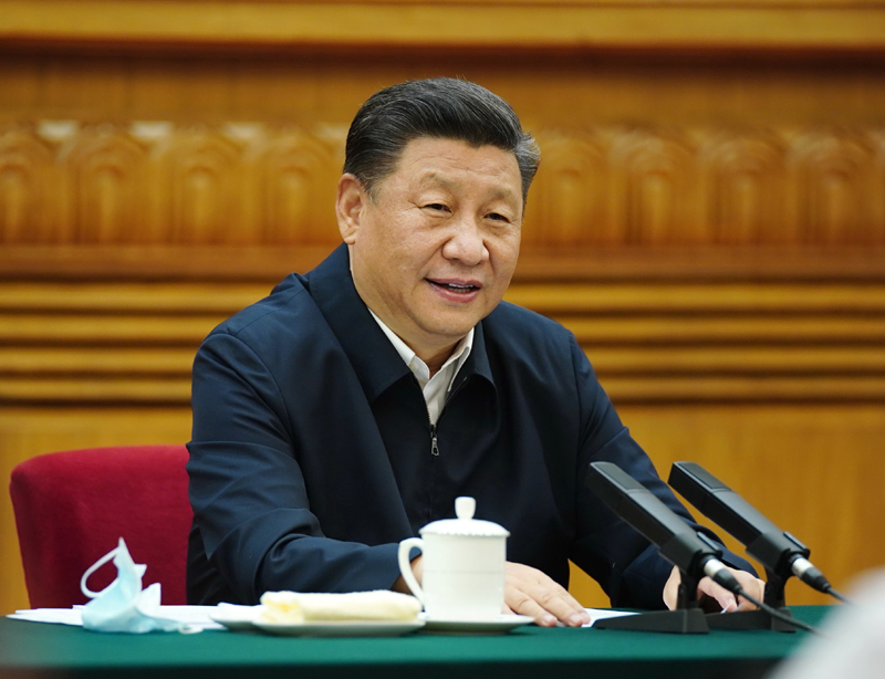 7月21日，中共中央總書記、國家主席、中央軍委主席習(xí)近平在京主持召開企業(yè)家座談會(huì)并發(fā)表重要講話。新華社記者 鞠鵬 攝